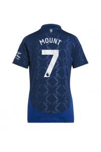 Manchester United Mason Mount #7 Jalkapallovaatteet Naisten Vieraspaita 2024-25 Lyhythihainen